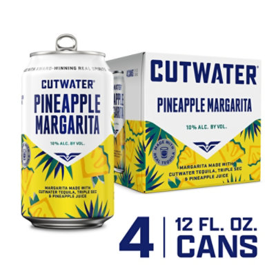 Cutwater Pineapple Margarita In Cans - 4-12 Fl. Oz. - Image 1