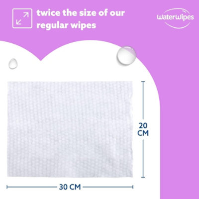 WaterWipes Adult Wipes 99.9% Water Based & Hypoallergenic for Sensitive Skin - 30 Count - Image 3