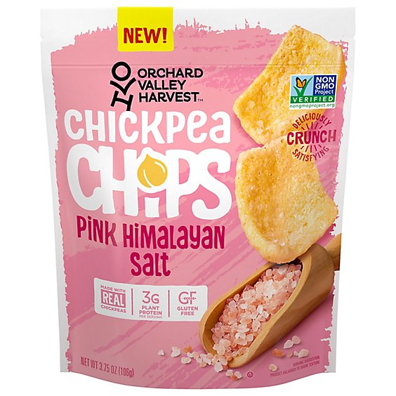 Ov Pink Himalayan Salt Chickpea Chips 3.75 Ounce Bag - 3.5 OZ