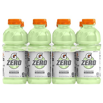 Gatorade Zero Zero Sugar Thirst Quencher Lime Cucumber 20 Fl Oz Bottles - 8-20 FZ - Image 3