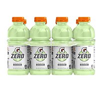 Gatorade Zero Zero Sugar Thirst Quencher Lime Cucumber 20 Fl Oz Bottles - 8-20 FZ