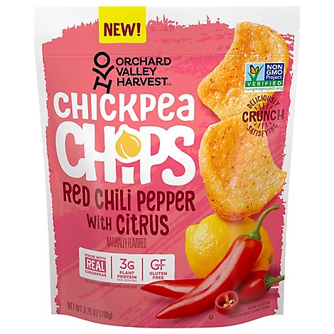 Ov Red Chili And Citrus Chickpea Chips Bag 3.75 Ounce - 3.5 OZ