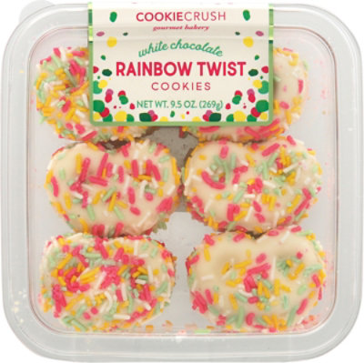 White Chocolate Rainbow Twist Cookies - 9.5 OZ - Image 2