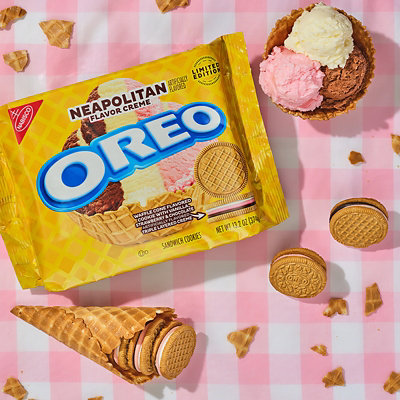 Oreo Cookies Neapolitan Flavor Creme - 13.2 OZ - Image 5