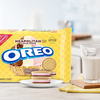 Oreo Cookies Neapolitan Flavor Creme - 13.2 OZ - Image 2