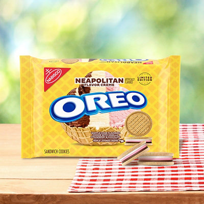 Oreo Cookies Neapolitan Flavor Creme - 13.2 OZ - Image 4