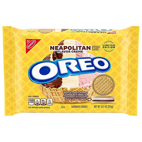 Oreo Cookies Neapolitan Flavor Creme - 13.2 OZ