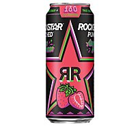 Rockstar Energy Drink Aguas Fresca Strawberry 16 Fl Oz 12 Count - 16 FZ