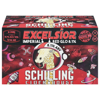 Schilling Excelsior Red Glo Imperial Apple Cider In Cans - 6-12 FZ - Image 3