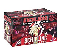 Schilling Excelsior Red Glo Imperial Apple Cider In Cans - 6-12 FZ