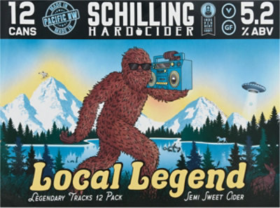 Schilling Cider Local Legend Semi-sweet In Cans - 12-12 FZ - Image 4