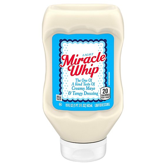 Miracle Whip Light Mayo Like Dressing Bottle - 19 Fl. Oz.