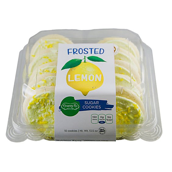 Lemon Frosted Sugar Cookies 10 Count - 13.5 OZ