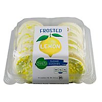 Lemon Frosted Sugar Cookies 10 Count - 13.5 OZ - Image 1