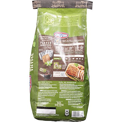 Kingsford Charcoal Briquettes With Basil Sage And Thyme Oak Wood Bbq Charcoal For Grilling - 8 LB - Image 3