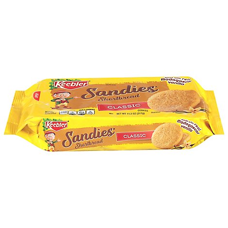 Keebler Classic Sandies Cookies 11.2 Ounce Tray - 11.2 OZ