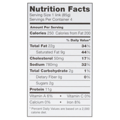 Evergood Mild Link Sausage - 12 OZ - Image 4