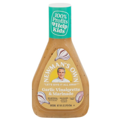 Newmans Own Garlic Vinaigrette & Marinad - 16 OZ - Image 3