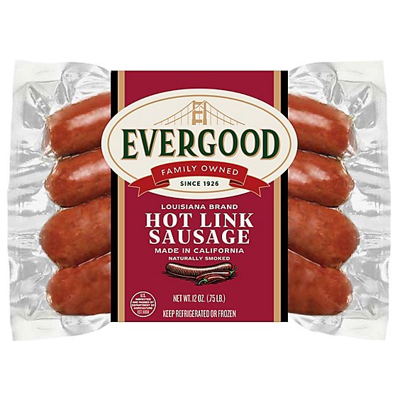 Evergood Louisiana Brand Hot Links - 12 OZ