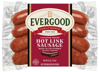 Evergood Louisiana Brand Hot Links - 12 OZ