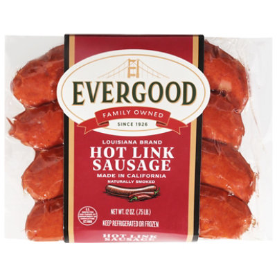 Evergood Louisiana Brand Hot Links - 12 OZ