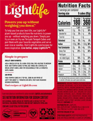 Lightlife Tempeh Cubes Teriyaki - 6 OZ - Image 6