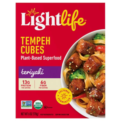 Lightlife Tempeh Cubes Teriyaki - 6 OZ - Image 2