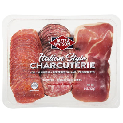 Dietz & Watson Italian Charcuterie Pk Presliced Basket Weave - 8 OZ - Image 1