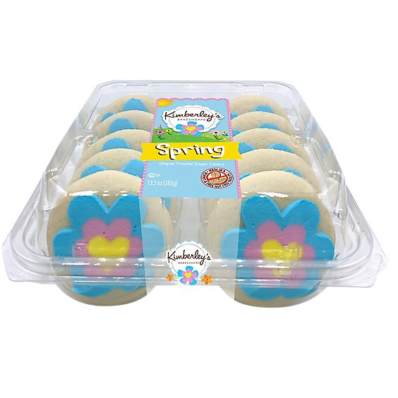 Kimberleys Flowery Spring Shaped Frosted Cookies - 15 CT