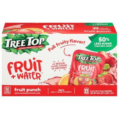 Tree Top Fruit Water Fruit Punch Juice Pouches - 8-6 FZ - Image 3
