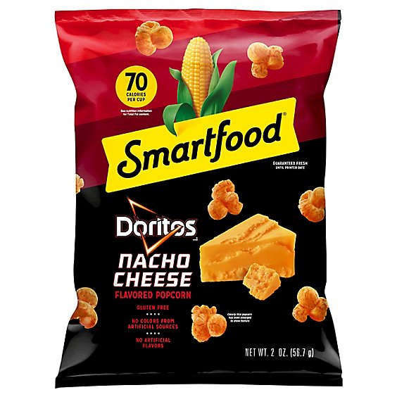 Smartfood Flavored Popcorn Doritos Nacho Cheese - 2 OZ