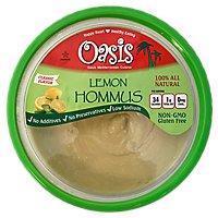 Oasis Mediterranean Cuisine Lemon Hommus - 10 OZ - Image 1