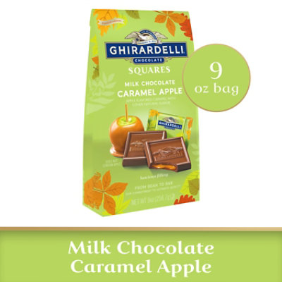 Ghirardelli Caramel Apple Squares Milk Chocolate Bag- 9 Oz - Image 1