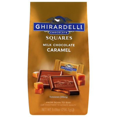 Ghirardelli Milk Chocolate Squares With Caramel Filling  In Bag - 9.04 Oz - Image 1