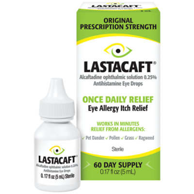 Lastacaft Once Daily Eye Allergy Itch Relief Drops - 0.17 Fl. Oz.