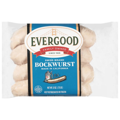 Evergood Swiss Brand Bockwurst - 12 OZ - safeway