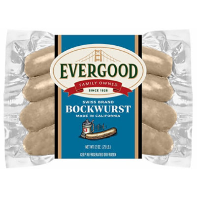 Evergood Swiss Brand Bockwurst - 12 OZ