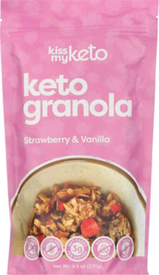 Kiss My Keto Granola Strawberry Vanilla - 9.5 OZ - Image 2