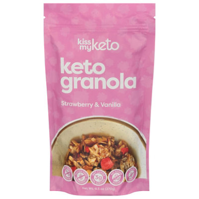 Kiss My Keto Granola Strawberry Vanilla - 9.5 OZ