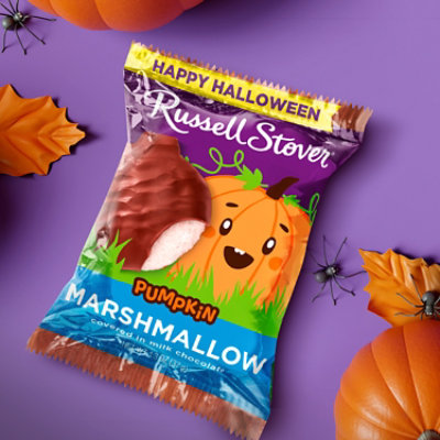 Russell Stover Milk Chocolate Marshmallow Pumpkin - 1.3 Oz - Image 1