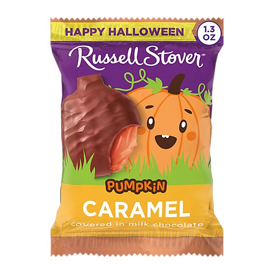 Russell Stover Milk Chocolate Caramel Pumpkin - 1.3 Oz