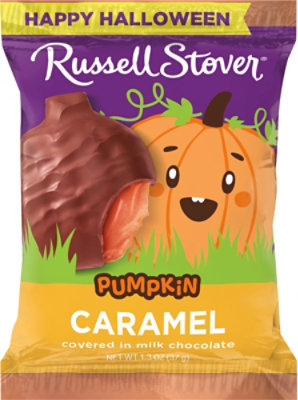 Russell Stover Milk Chocolate Caramel Pumpkin - 1.3 Oz - Image 7