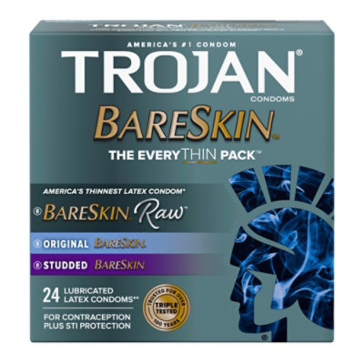 Trojan Bareskin Everythin Variety Pack - 24 Count - Image 1