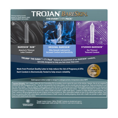 Trojan Bareskin Everythin Variety Pack - 24 Count - Image 5