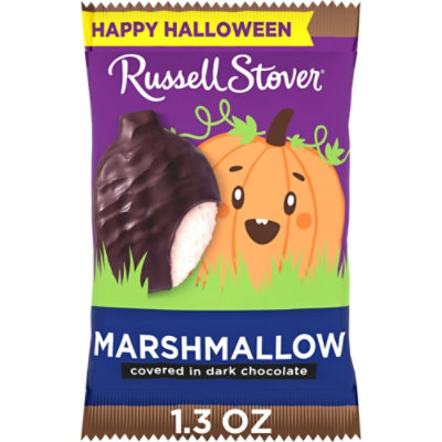 Russell Stover Dark Chocolate Marshmallow Pumpkin - 1.3 Oz - Image 1