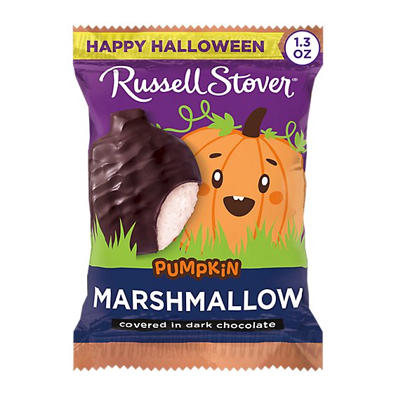 Russell Stover Dark Chocolate Marshmallow Pumpkin - 1.3 Oz