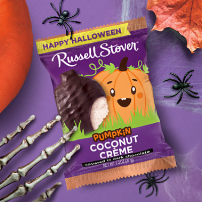 Russell Stover Dark Chocolate Coconut Creme Pumpkin - 1.3 Oz - Image 2