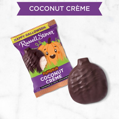 Russell Stover Dark Chocolate Coconut Creme Pumpkin - 1.3 Oz - Image 3