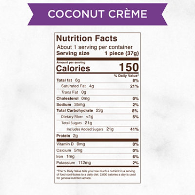 Russell Stover Dark Chocolate Coconut Creme Pumpkin - 1.3 Oz - Image 6