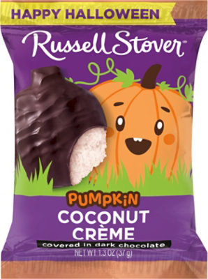 Russell Stover Dark Chocolate Coconut Creme Pumpkin - 1.3 Oz - Image 7